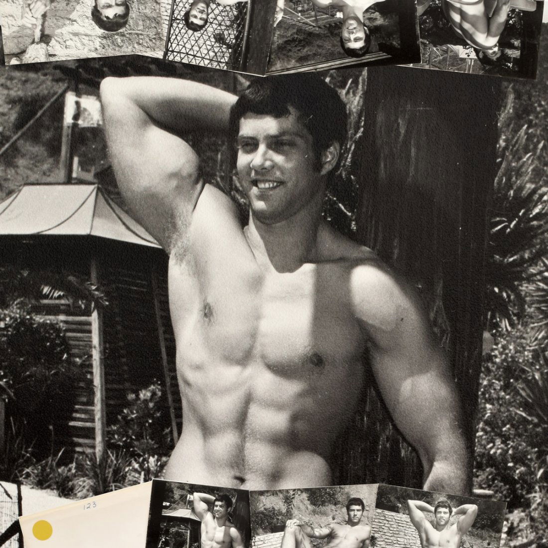 7 Bruce Bellas Nude Male Physique Photos: Designer/Artist; Manufacturer: Bruce Bellas (1909-1974), aka Bruce of Los Angeles Markings: Marking(s). Some lots in this auction have various handwritten notations on the photos/packaging. Those wit