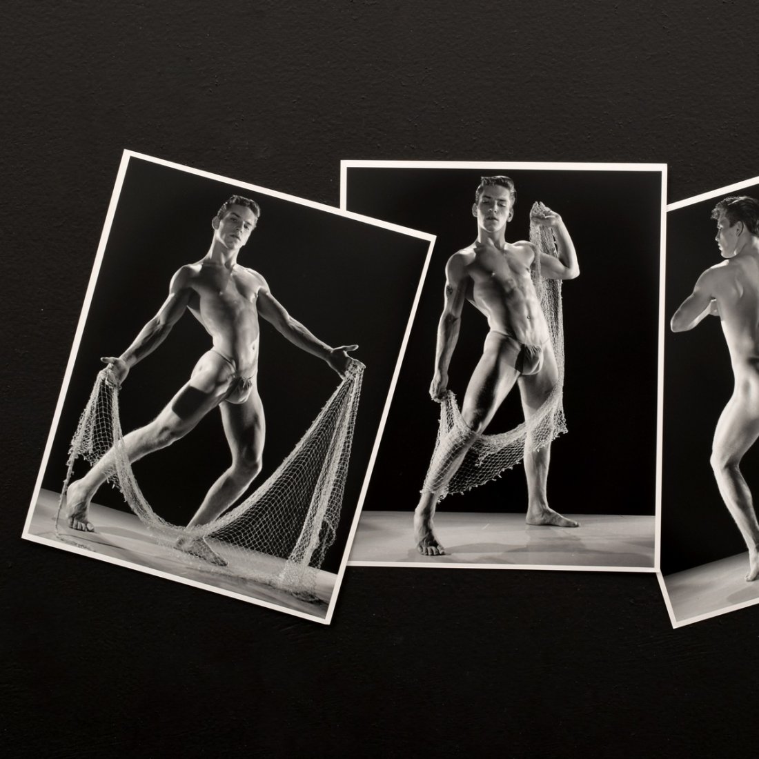 3 Nude Joe Dallesandro Photos, Bruce Bellas Archives: Designer/Artist; Manufacturer: Bruce Bellas (1909-1974), aka Bruce of Los Angeles Markings: No marking(s) apparent. Some lots in this auction have various handwritten notations on the photos/packagin