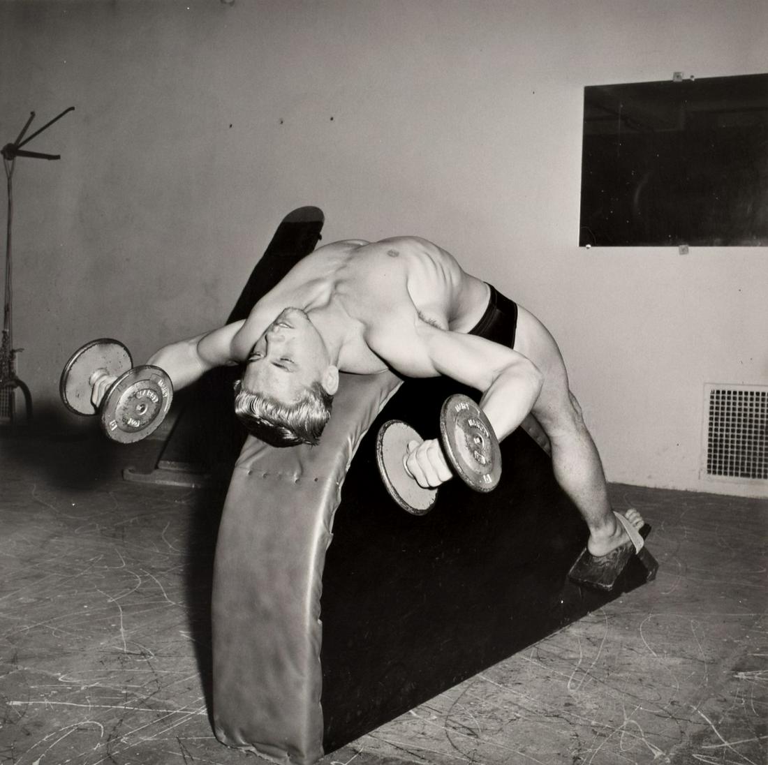 Large Bruce Bellas Nude Male Physique Photo: Designer/Artist; Manufacturer: Bruce Bellas (1909-1974), aka Bruce of Los Angeles Markings: No marking(s) apparent. Some lots in this auction have various handwritten notations on the photos/packagin