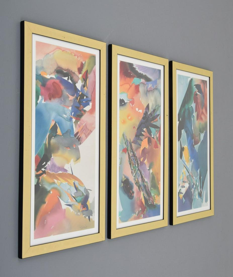 Peter Kitchell "Palmate Panther" Prints Triptych: Designer/Artist; Manufacturer: Peter Kitchell (b. 1950) Markings/Notes: signed in plate Country of Origin & Materials: American; paper Additional Information: Posters, Prints & Multiples Can we help y
