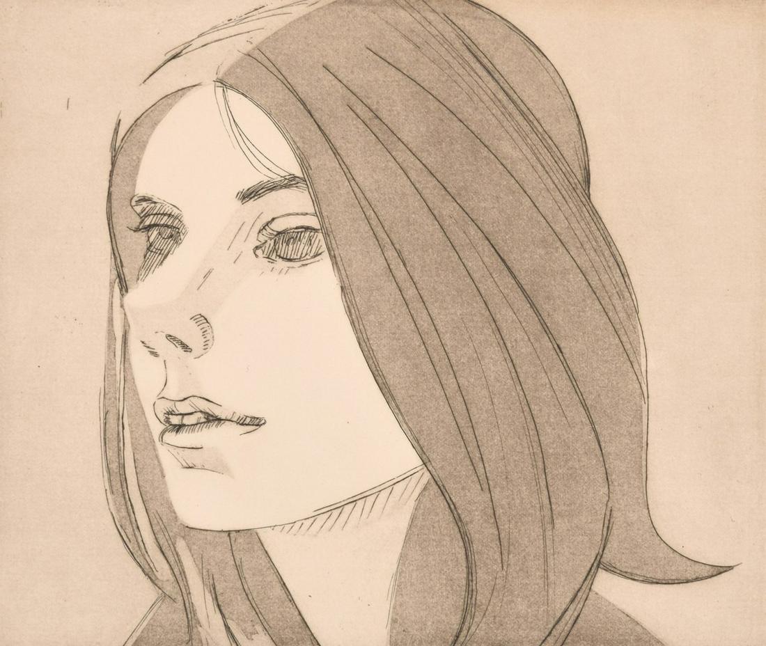 Alex Katz Etching/Aquatint, Signed Edition: Designer/Artist; Manufacturer: Alex Katz (b. 1927) Markings/Notes: signed; A.P. for the edition of 20; 1972 Country of Origin & Materials: American; etching and aquatint on paper Additional Informatio