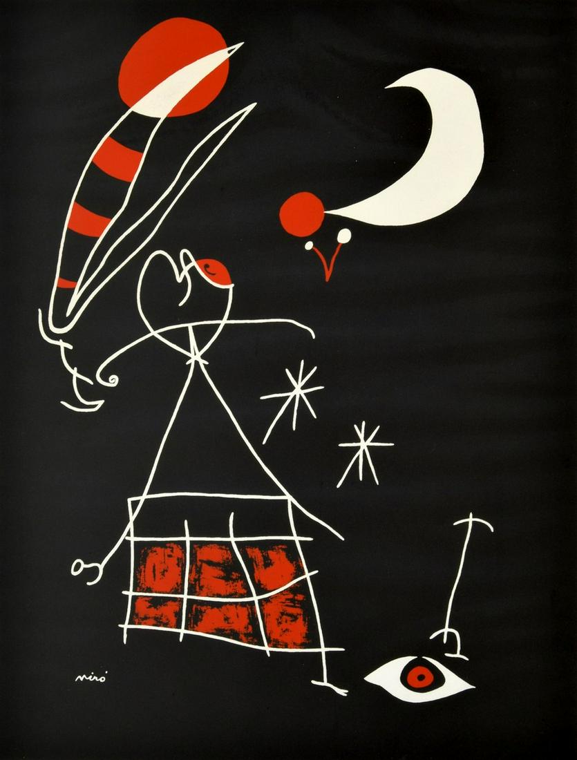Joan Miro (after) Poster/Print: Designer/Artist; Manufacturer: Joan Miro (1893-1983), after Markings/Notes: signed in plate Country of Origin & Materials: Spanish; paper Additional Information: Posters, Prints & Multiples Can we hel