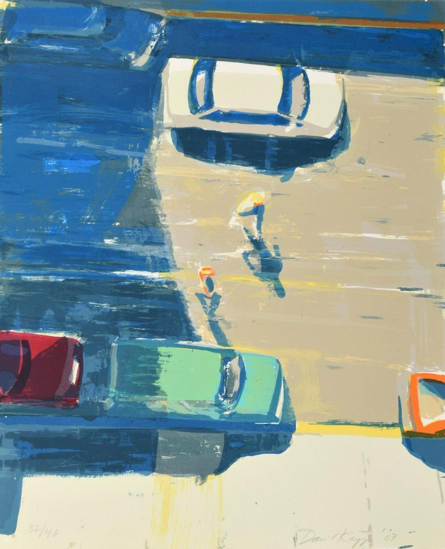 David Kapp "Chelsea" Lithograph, Signed Edition: Designer/Artist; Manufacturer: David Kapp (b. 1953) Markings/Notes: signed, blind stamp; ed. 32/40; 2003 Country of Origin & Materials: American; lithograph on paper Additional Information: Posters, P