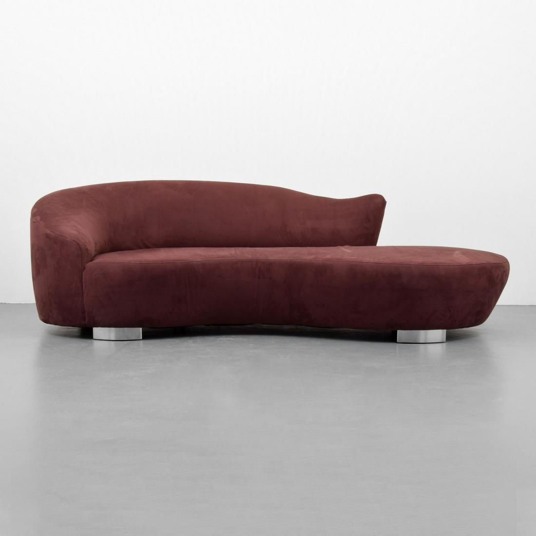 Vladimir Kagan "Cloud" Sofa: Designer/Artist; Manufacturer: Vladimir Kagan; Weiman Preview Markings/Notes: no marking(s) apparent Country of Origin & Materials: USA; metal, upholstery Additional Information: 20th Century Design C