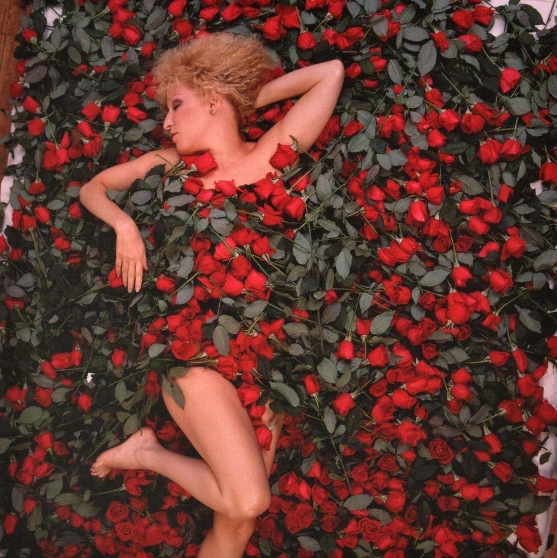 Annie Leibovitz "Bette Midler" C-Print, Signed Edition: Designer & Manufacturer: Annie Leibovitz (b. 1949) Markings/Notes: signed; ed. 35/40; 1979 Country of Origin & Materials: American; chromogenic print Dimensions(H,W,D): 13.5"h, 13.5"w; 24"h, 23"w fram