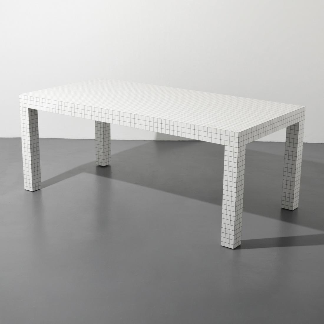 Superstudio "Quaderna" Table: Designer & Manufacturer: Superstudio- Piero Frassinelli, Alessandro Magris, Roberto Magris, Adolfo Natalini, Cristiano Toraldo di Francia; Zanotta Markings/Notes: Zanotta plaque Country of Origin & Ma