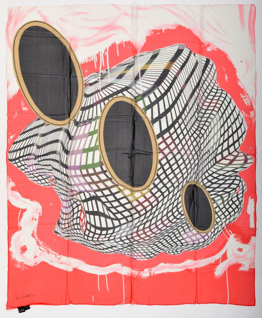 Frank Stella Scarf: Designer/Artist; Manufacturer: Frank Stella (American, b. 1936); published by David Mirvish Designs Markings/Notes: printed signature, David Mirvish Designs and care labels; 2000 Country of Origin & M