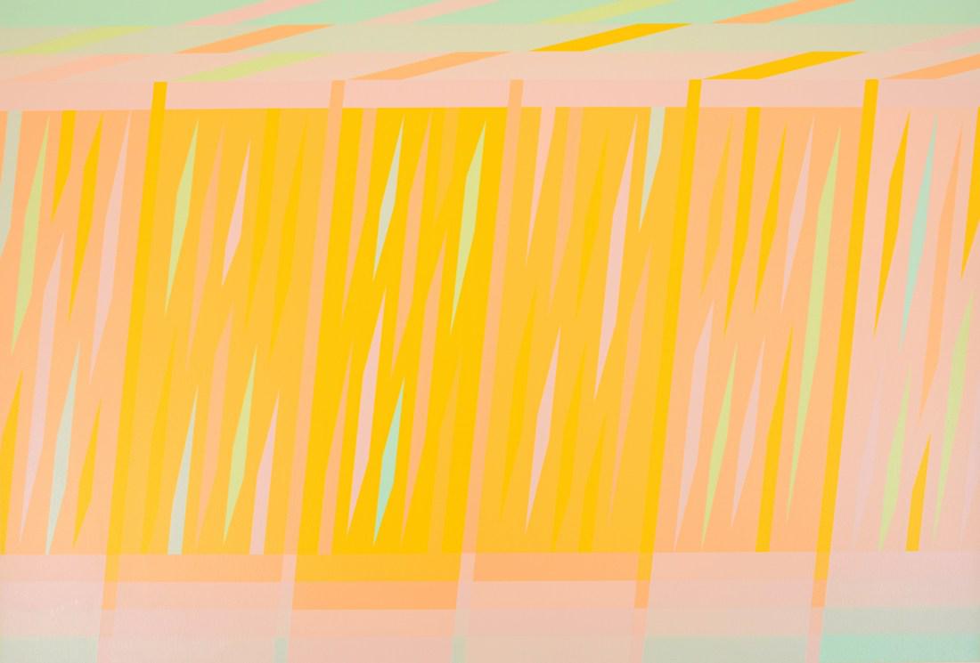 Martin Canin "7905 (Yellow)" Screenprint, Signed Ed.: Designer/Artist; Manufacturer: Martin Canin (b. 1927) Markings/Notes: signed; ed. 78/90; 1972 Country of Origin & Materials: American; color screenprint Additional Information: Provenance: Brooke Alex