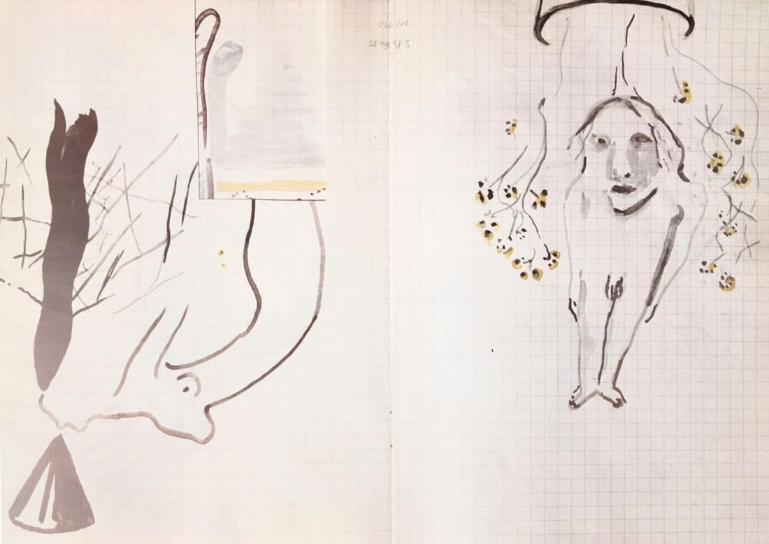 Sigmar Polke "Blumenkopf" Lithograph, Signed Edition: Designer/Artist; Manufacturer: Sigmar Polke (1941-2010) Markings/Notes: signed; ed. 21/120; 1985 Country of Origin & Materials: German; lithograph Additional Information: Provenance: Brooke Alexander 