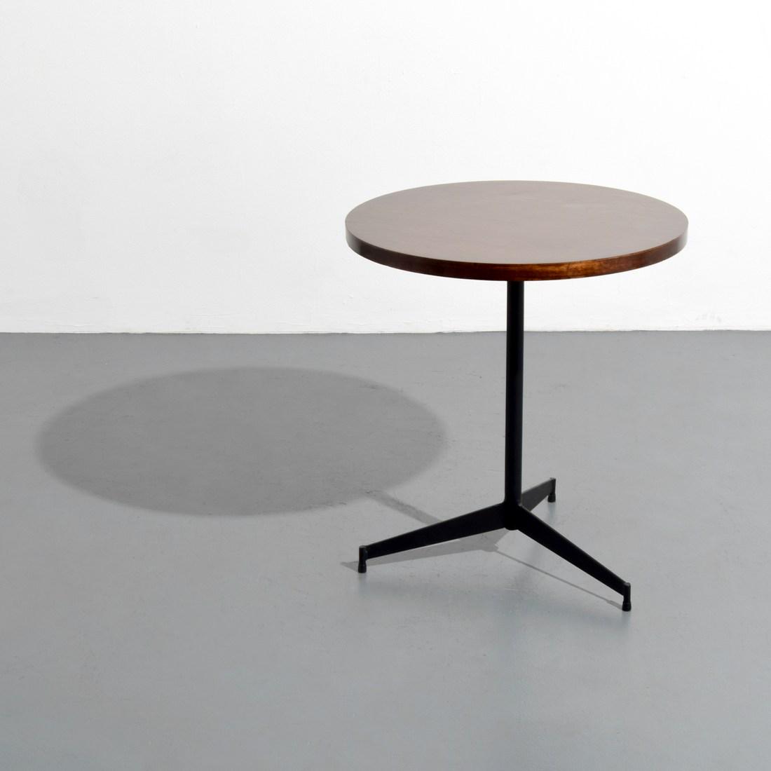 Occasional Table, Manner of Paul McCobb: Designer/Artist; Manufacturer: Paul McCobb, manner of Markings/Notes: no marking(s) apparent Country of Origin & Materials: country of origin unknown; metal, wood Additional Information: Video preview