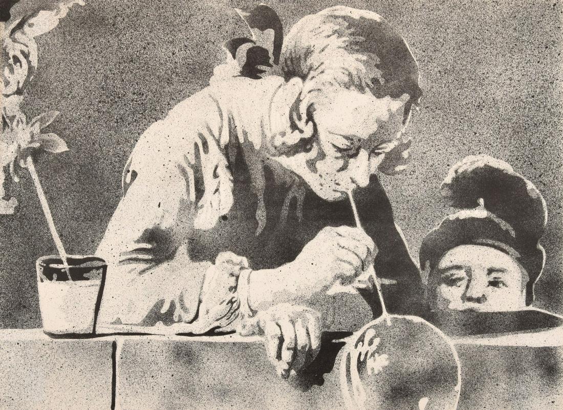 John Clem Clarke Lithograph, Signed Edition: Artist/Designer; Manufacturer: John Clem Clarke (b. 1937) Marking(s); notes: signed; ed. 42/60; 1970 Country of origin; materials: American; lithograph Dimensions (H, W, D):