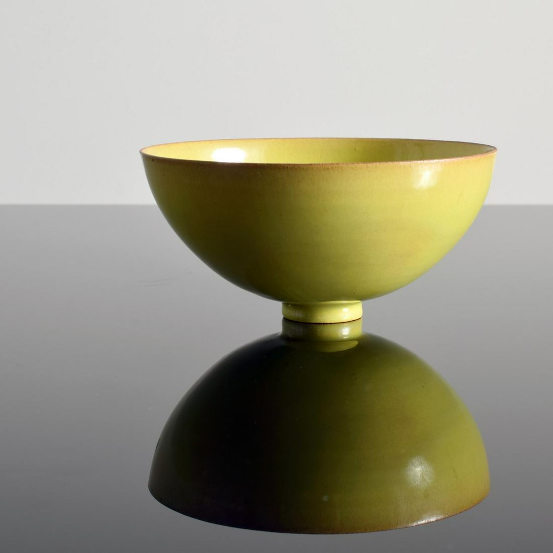 Gertrud and Otto Natzler Bowl: Artist/Designer; Manufacturer: Gertrud Natzler (1908-1971), Otto Natzler (1908-2007) Marking(s); notes: signed Country of origin; materials: Austrian; ceramic Dimensions (H, W, D): <
