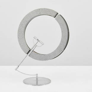 Pedro S. de Movellan Kinetic Sculpture: Artist/Designer; Manufacturer: Pedro S. de Movellan (b. 1967) Marking(s); notes: signed; 2010 Country of origin; materials: American; carbon fiber laminate, silver texalium twill laminate, alum