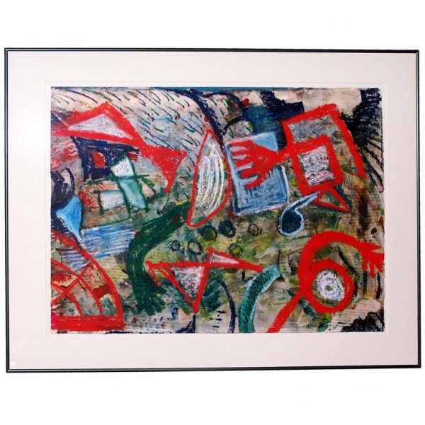 Florence Putterman Painting: Designer & Manufacturer: Florence Putterman Country of Origin & Materials: USA Additional Information & Circa: Painting by well listed artist Florence Putterman; Circa 1980's Dimensions: 32"h x 42"w