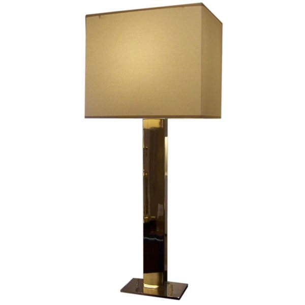 Kovac Chrome Lamp: Designer & Manufacturer: George Kovacs Country of Origin & Materials: USA, chrome Additional Information & Circa: Lamp by George Kovacs, excellent quality chrome; circa 1970 Dimensions: 36"h