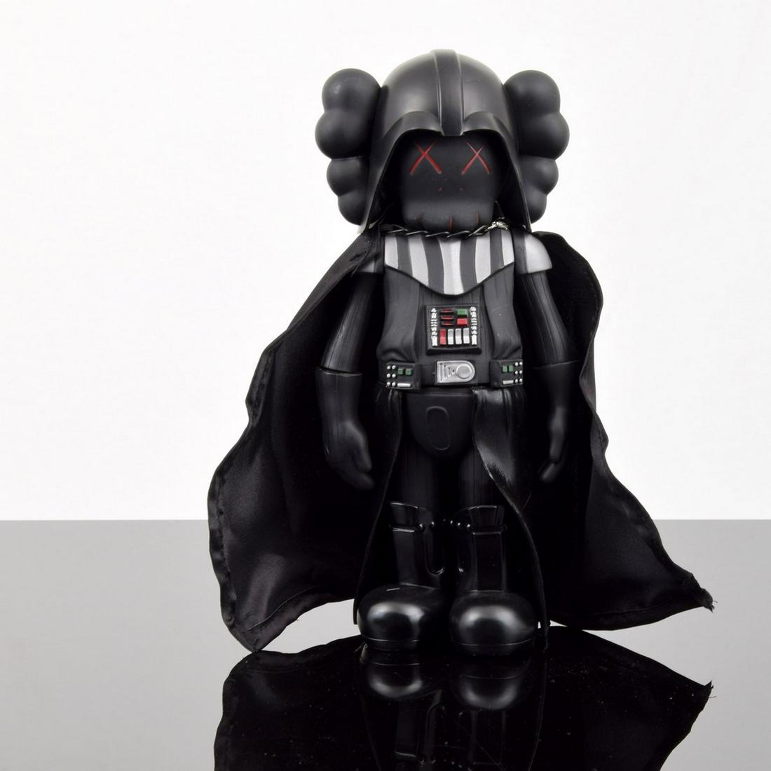 KAWS "Darth Vader (KAWS Version/Lucas Films)," 2013: Artist/Designer; Manufacturer: KAWS aka Brian Donnelly (b. 1974); Medicom Toy Corporation Marking(s); notes: marking(s); 2013 Country of origin; materials: American; painted cast vinyl Dimensions (H,