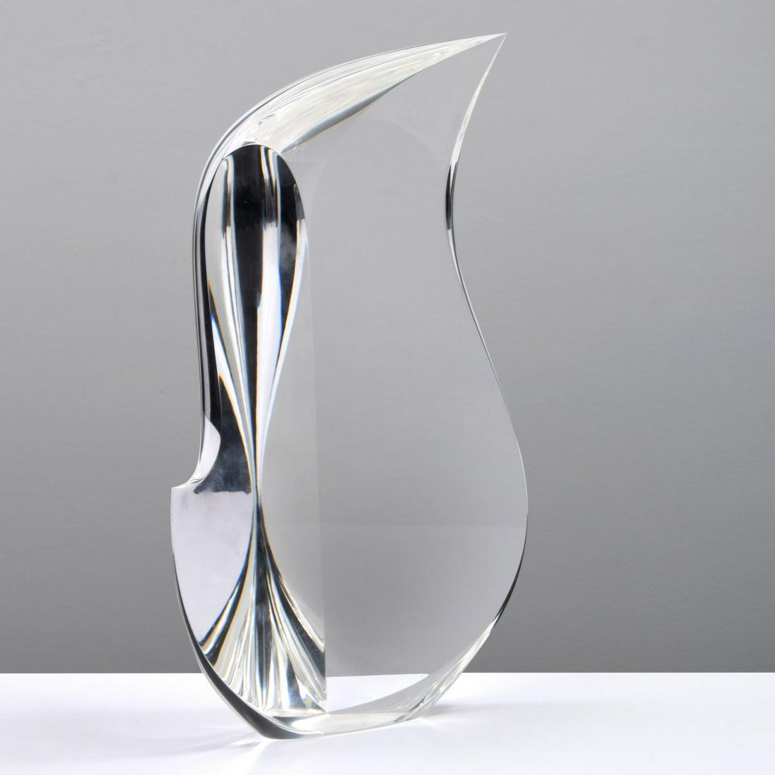 Christopher Ries Crystal Sculpture: Artist/Designer; Manufacturer: Christopher Ries (b. 1952) Marking(s); notes: 2009 Country of origin; materials: American; cut, ground and polished optical crystal Dimensions (H, W, D): 12.25"h, 6.75"w