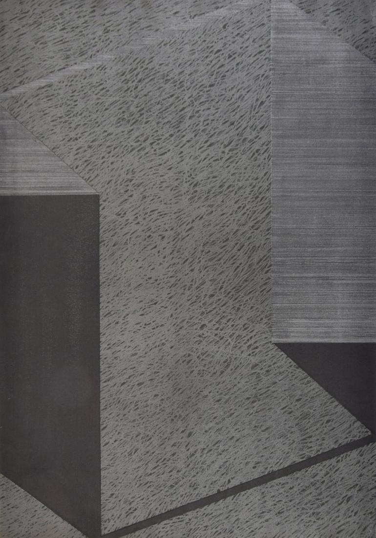 Carlo Battaglia Lithograph, Signed Edition: Artist/Designer; Manufacturer: Carlo Battaglia (1933-2005) Marking(s); notes: signed, blind stamp; ed. 6/10; 1970 Country of origin; materials: Italian; lithograph Dimensions (H, W, D): 21.25"h, 30.25