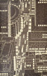 Large Yvonne Jacquette Lithograph, Signed Edition: Artist/Designer; Manufacturer: Yvonne Jacquette (b. 1934) Marking(s); notes: signed; AP 5/11 for the edition of 60; 1981 Country of origin; materials: American; offset lithograph on transpargra vellum