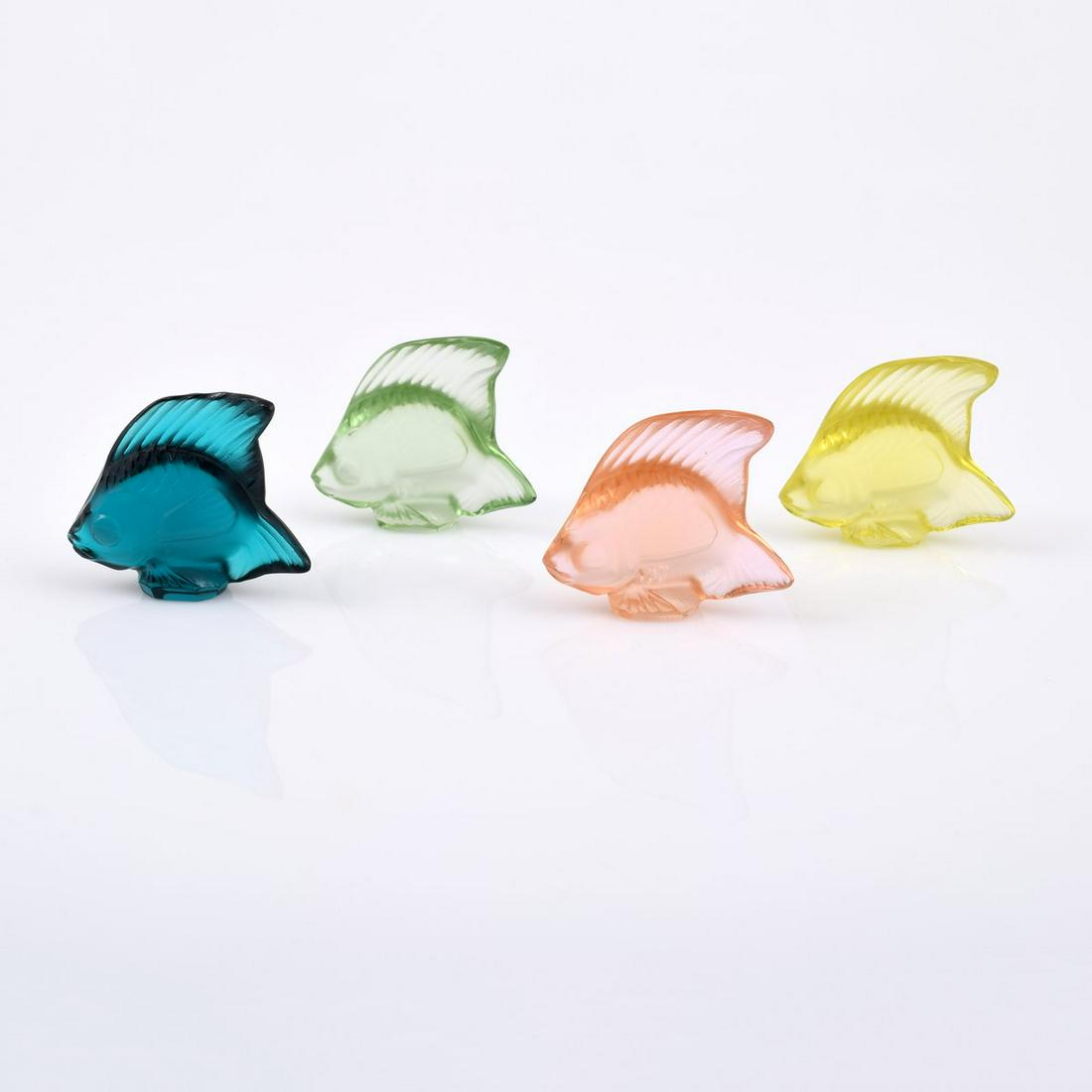 4 Lalique Fish Cachets/Sculptures (1 of 8)