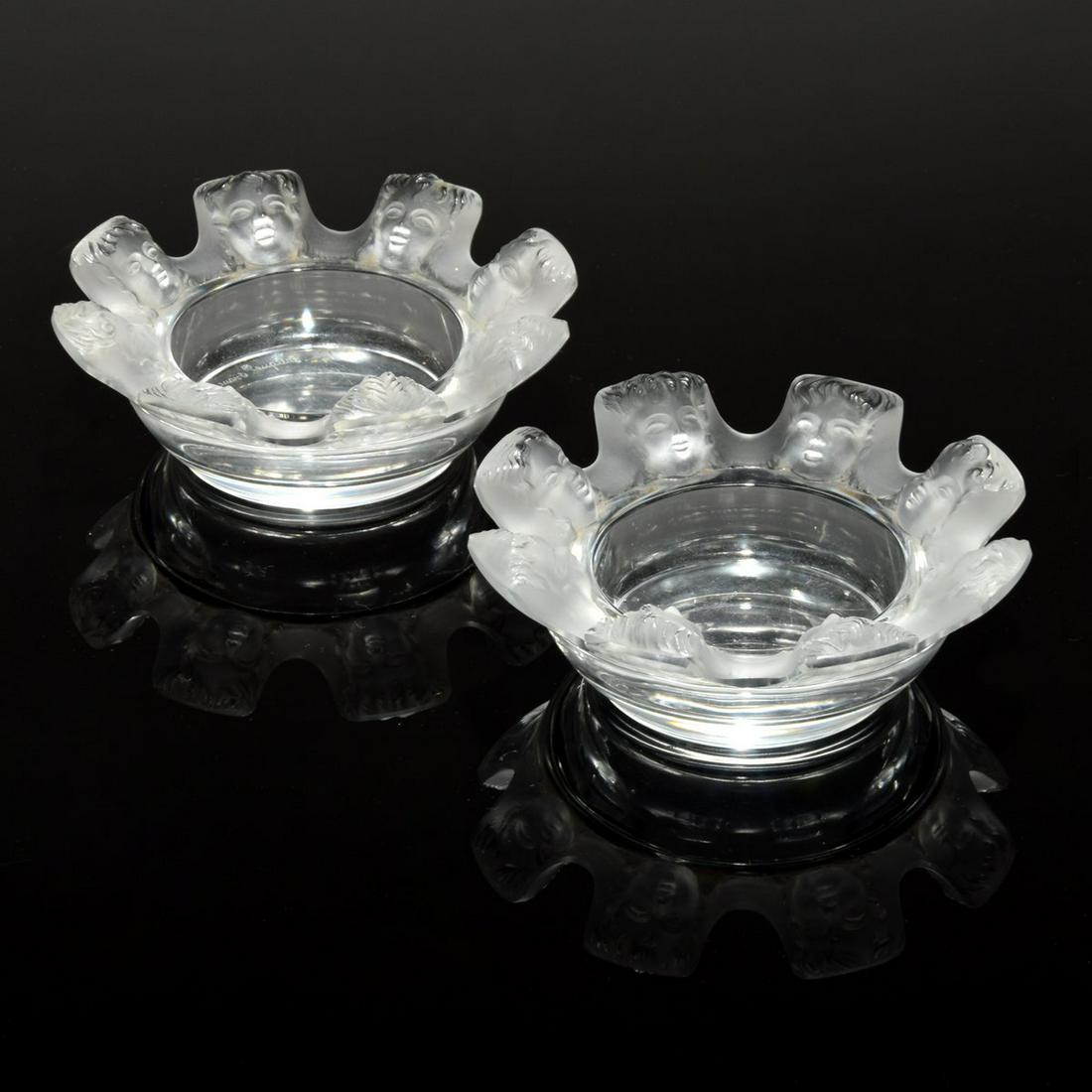 Lalique "St. Nicholas" Bowls/Ashtrays (1 of 6)