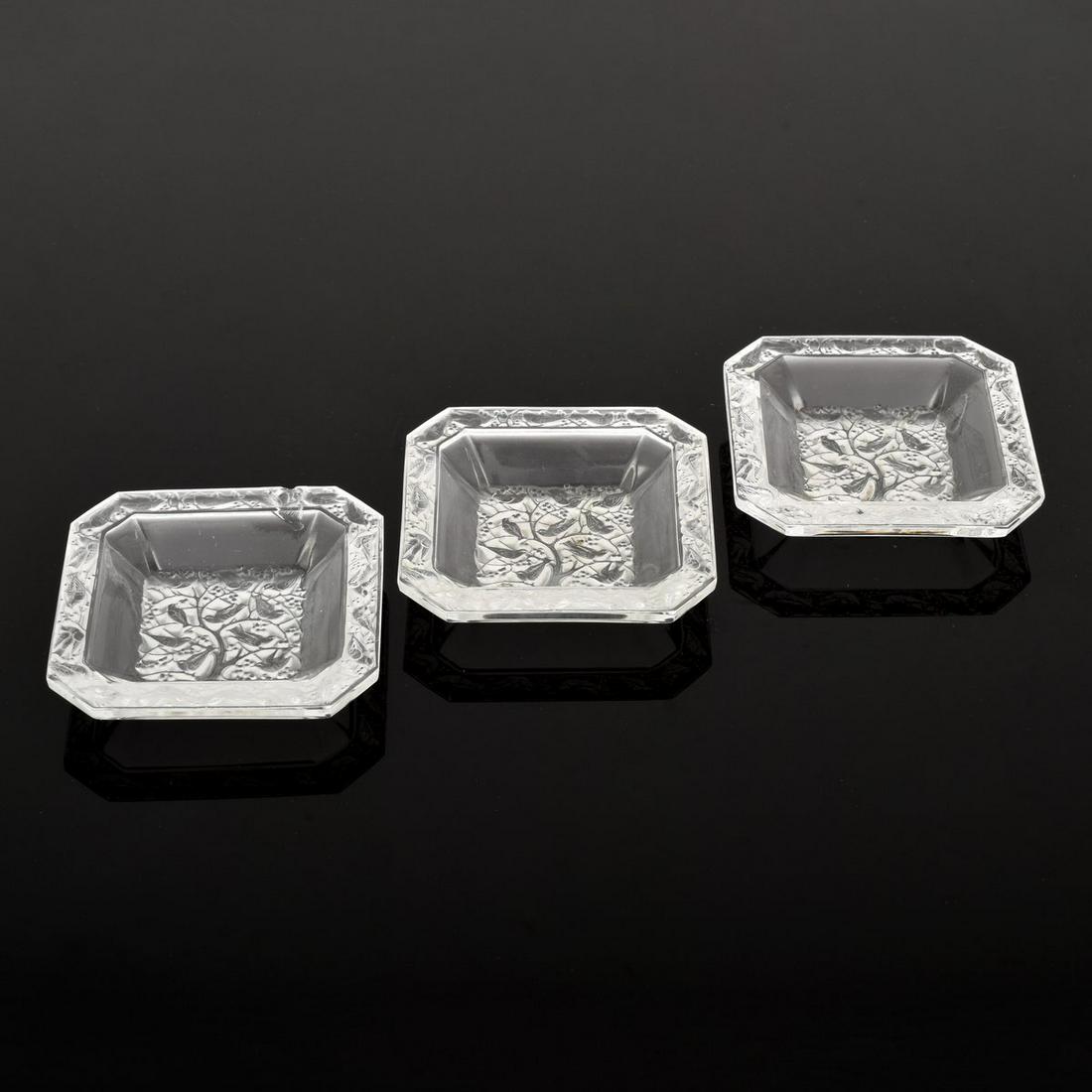 Set of 3 Lalique "Anna" Trays (1 of 7)