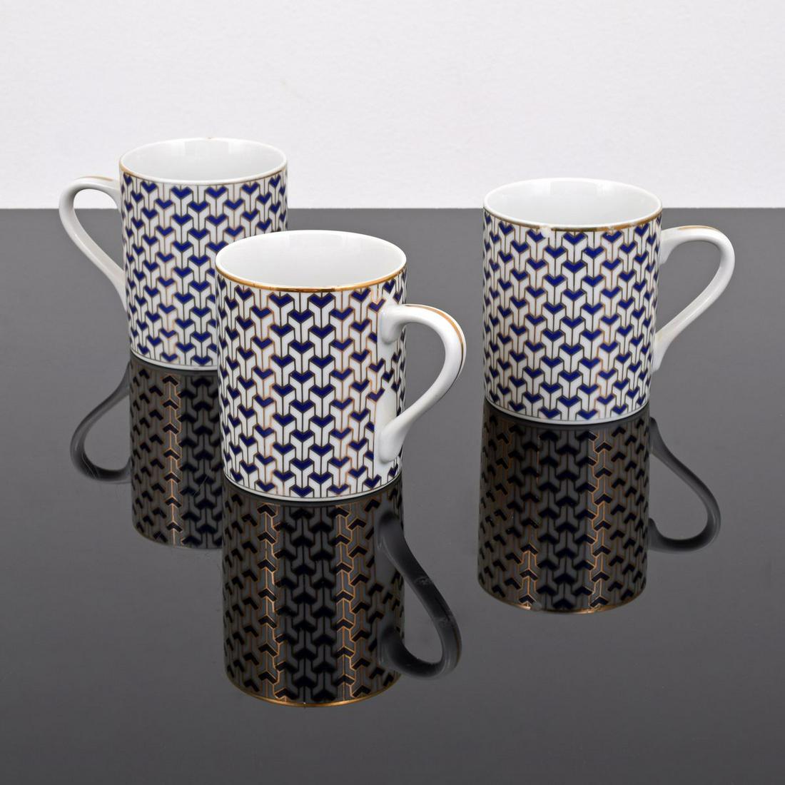 Set of 3 Tiffany & Co. "Manhattan Blue" Coffee Mugs (1 of 8)