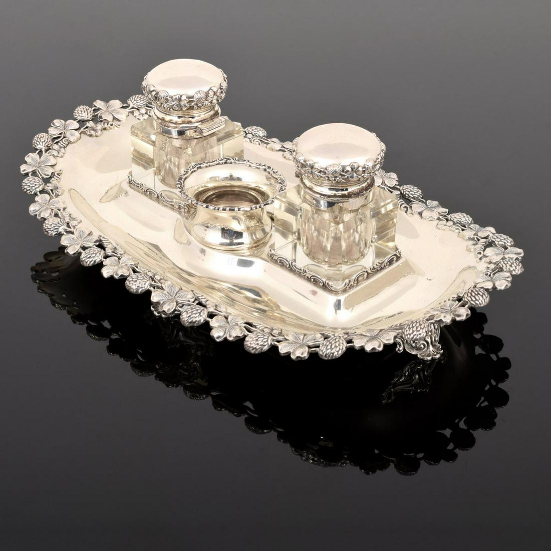 Black Starr & Frost Sterling Silver Ink Stand/Well (1 of 11)