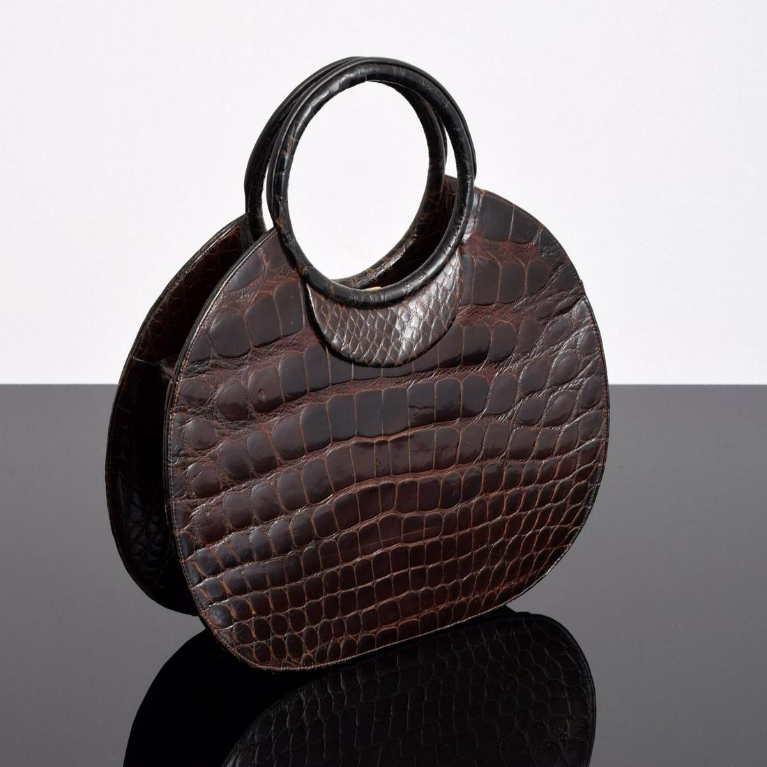 Jerry Moss "Holiday" Vintage Crocodile Handbag (1 of 11)