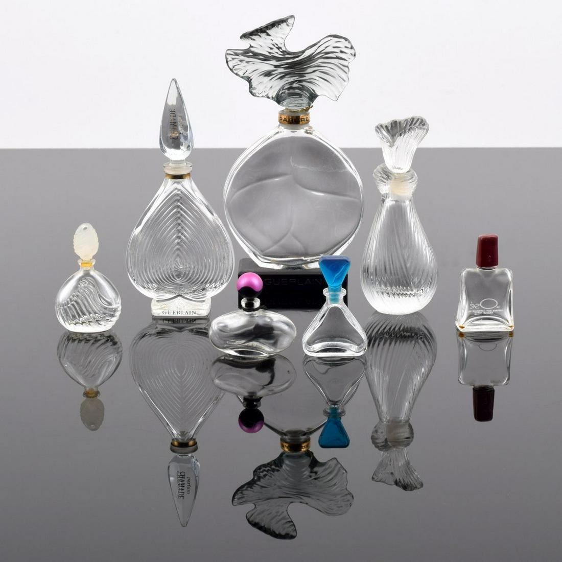 7 Perfume Bottles; Guerlain, Ted Lapidus... (1 of 11)