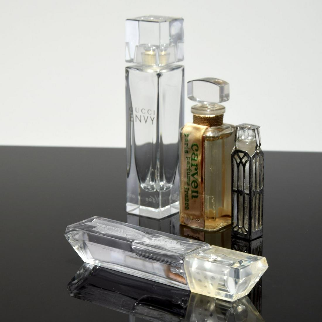 4 Perfume Bottles; Gucci, Carven... (1 of 8)
