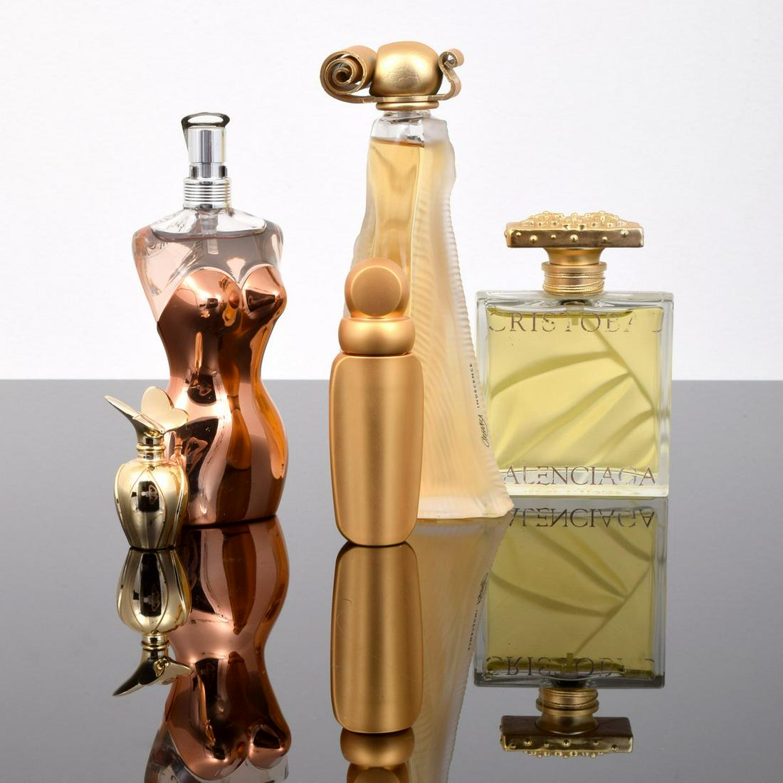 5 Perfume Bottles; Givenchy, Balenciaga... (1 of 13)
