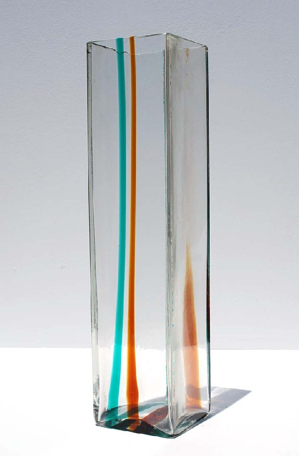 Pierre Cardin for Venini Vase: Designer & Manufacturer: Pierre Cardin; Venini Country of Origin & Materials: Italy; Blown Glass Additional Information & Circa: Tall vase by Pierre Cardin for Venini, acid etched "Venini Italia"; Cir