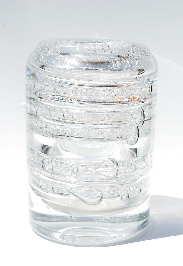 Floris Meydam Ariel Vase: Designer & Manufacturer: Floris Meydam; Leerdam Unica Country of Origin & Materials: Netherlands; Blown Glass Additional Information & Circa: Heavy Leerdam Unica vase designed by Floris Meydam, signed