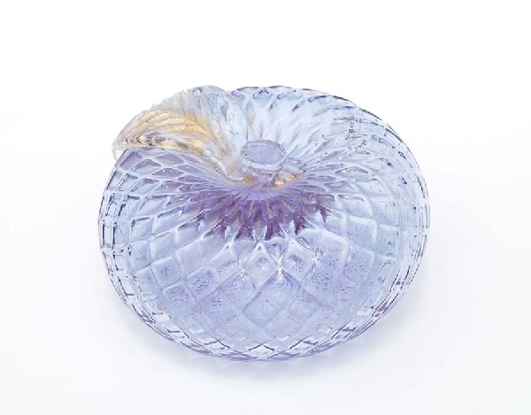 Napoleone Martinuzzi Fruit: Designer & Manufacturer: Napoleone Martinuzzi; Venini Attributed Country of Origin & Materials: Italy; Blown Glass Additional Information & Circa: Fruit with aventurine leaf and quilted body attribute