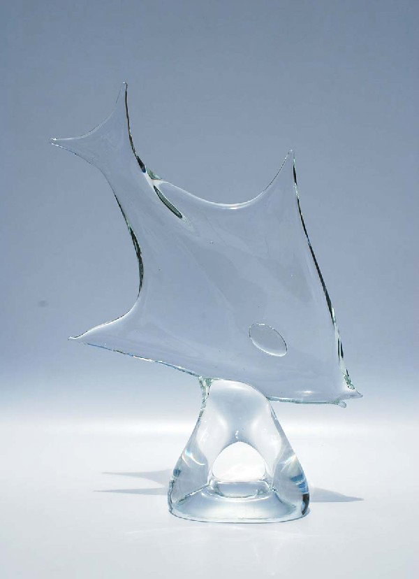 Large Licio Zanetti Fish Sculpture, Murano: Designer & Manufacturer: Licio Zanetti Country of Origin & Materials: Italy; Blown Glass Additional Information & Circa: Large blown glass fish sculpture by Licio Zanetti, Murano, Italy, signed Dimens
