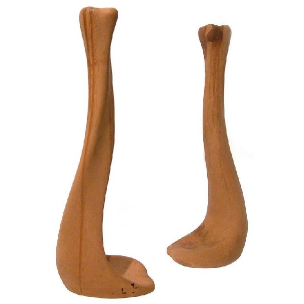Elsa Peretti Candlesticks: Designer & Manufacturer: Elsa Peretti; Tiffany & Co. Country of Origin & Materials: Italy; Terracotta Additional Information & Circa: Pair of terracotta candlesticks by Elsa Peretti for Tiffany & Co.,