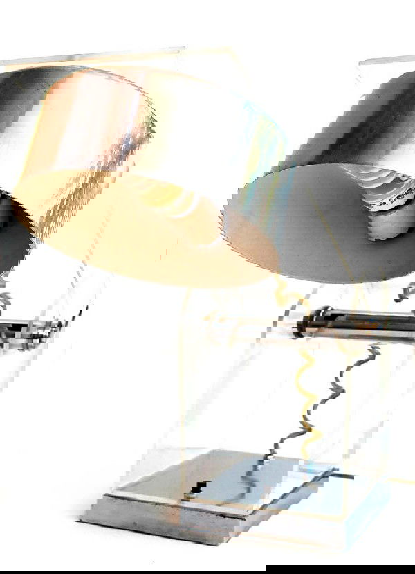 Adjustable Lamp in the Manner of Kovacs: Designer & Manufacturer: Manner of Kovacs Country of Origin & Materials: Lucite, Metal Additional Information & Circa: Adjustable lucite & metal lamp; Circa 1970's Dimensions: adjustable