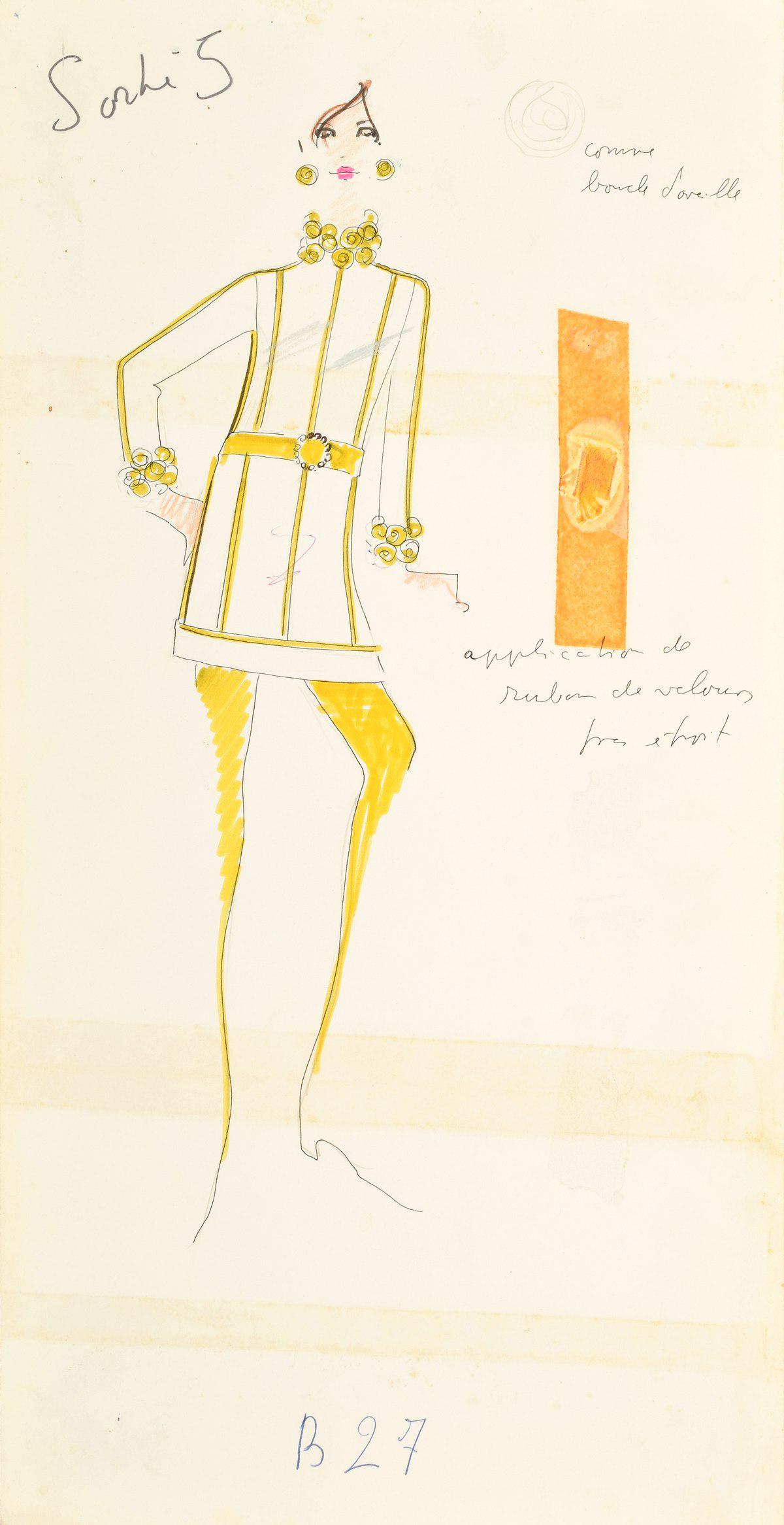 Karl Lagerfeld Fashion Drawing (1 of 5)