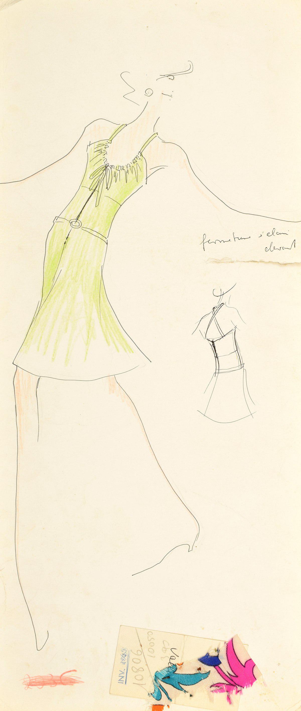 Karl Lagerfeld Fashion Drawing (1 of 5)