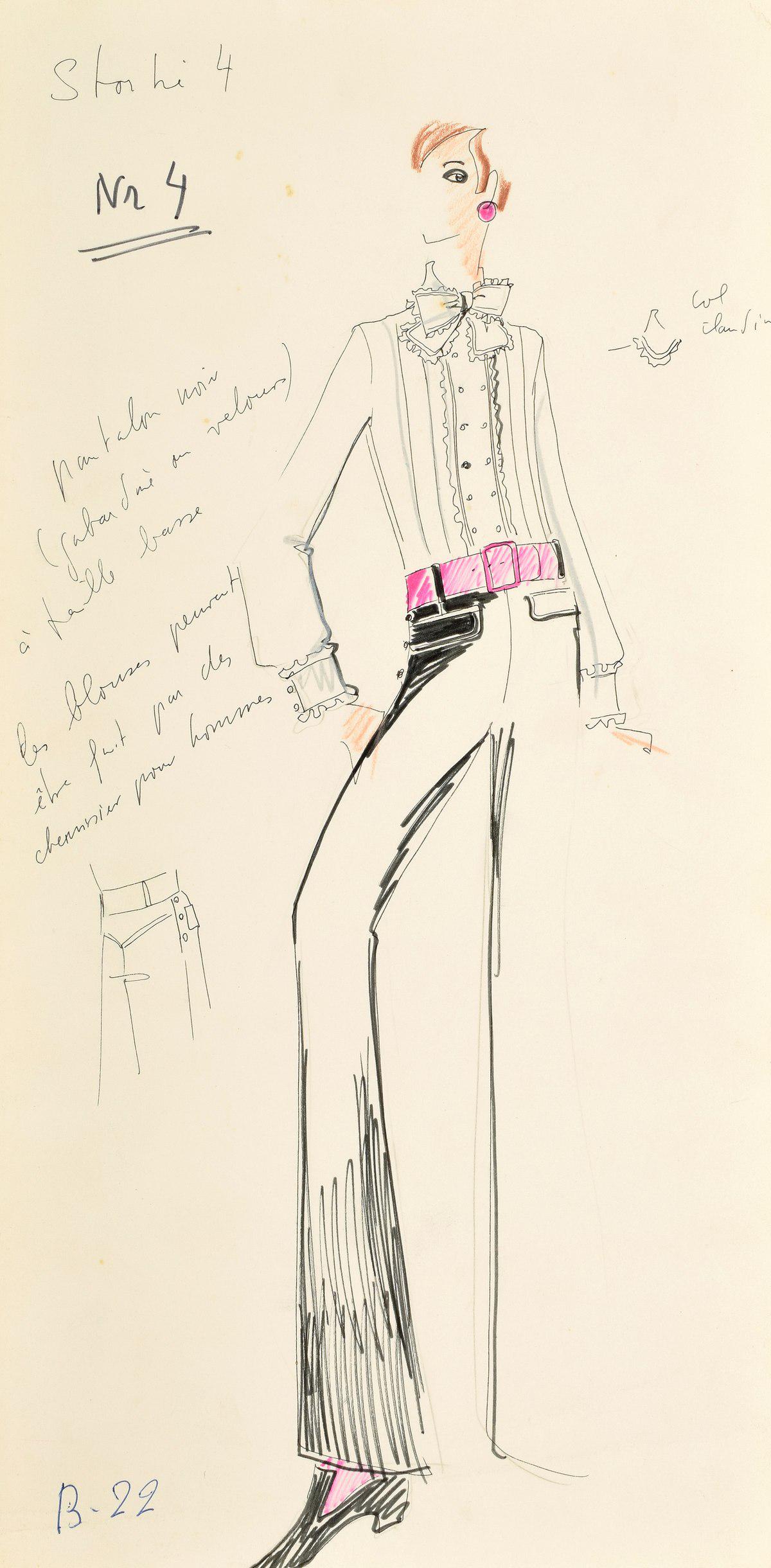 Karl Lagerfeld Fashion Drawing (1 of 5)