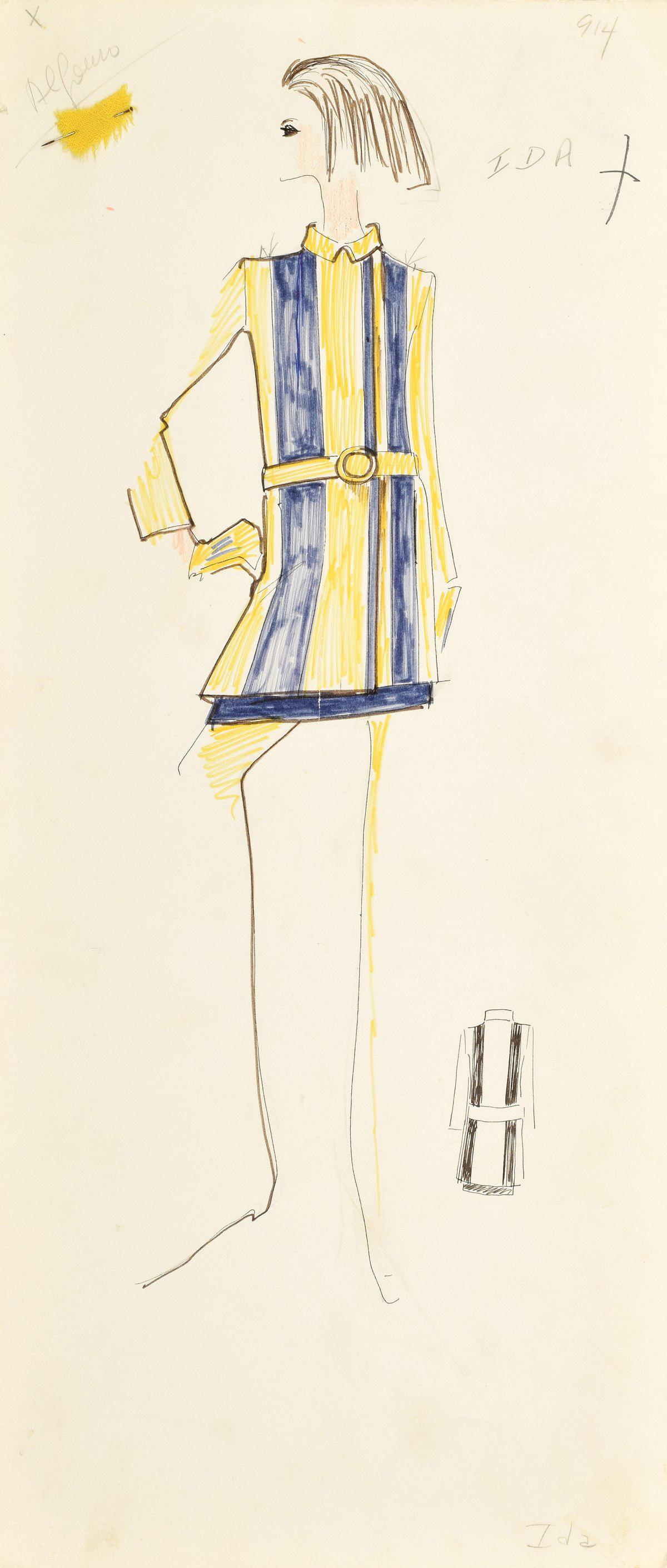 Karl Lagerfeld Fashion Drawing (1 of 5)