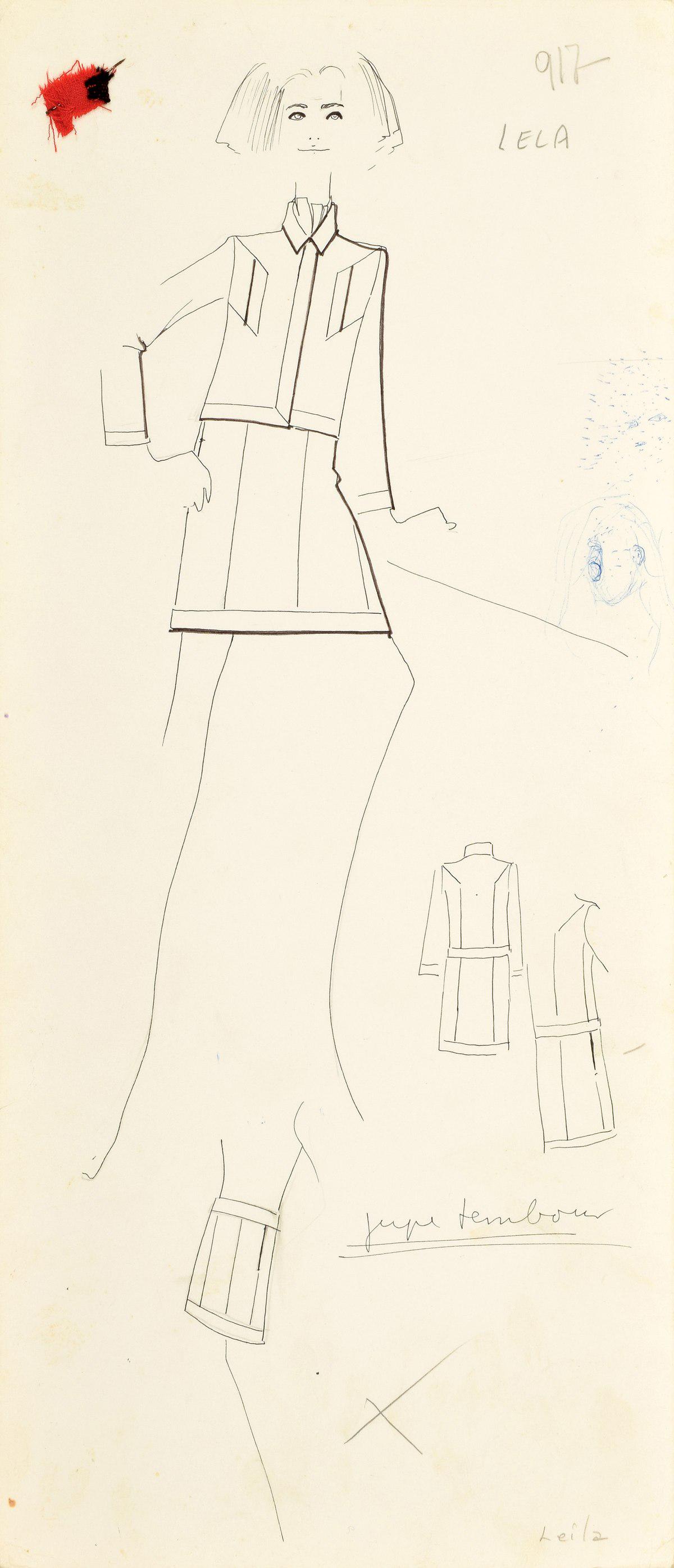 Karl Lagerfeld Fashion Drawing (1 of 6)