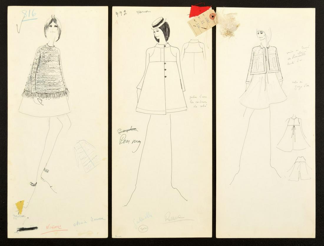 3 Karl Lagerfeld Fashion Drawings (1 of 10)
