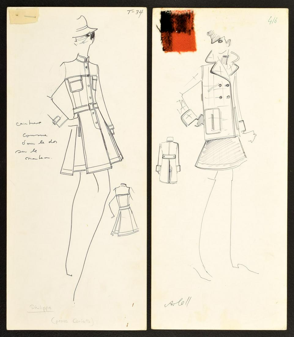 2 Karl Lagerfeld Fashion Drawings (1 of 8)