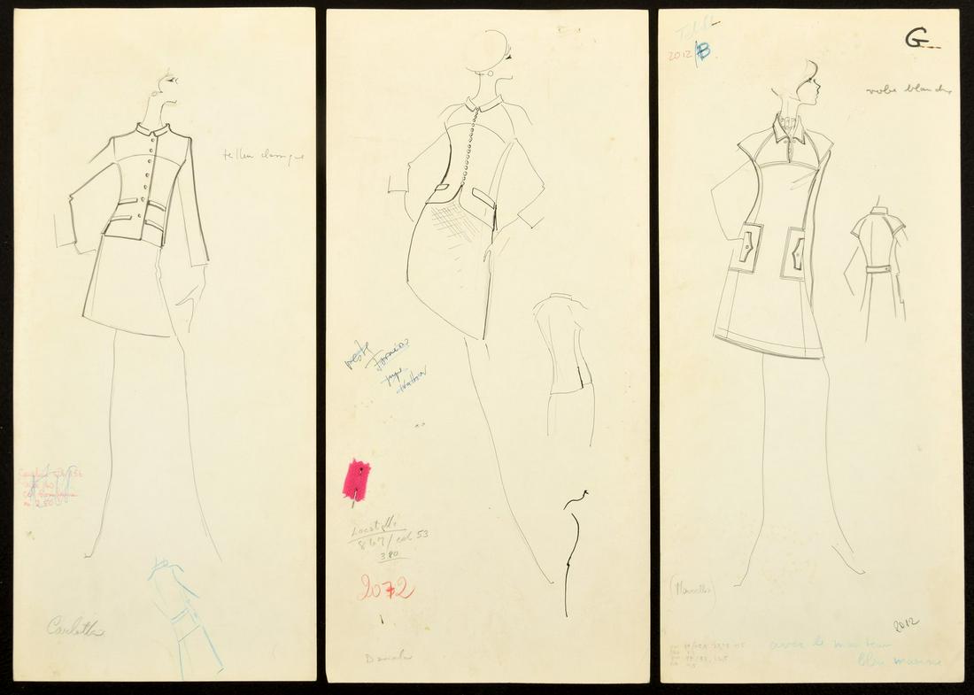 3 Karl Lagerfeld Fashion Drawings (1 of 9)