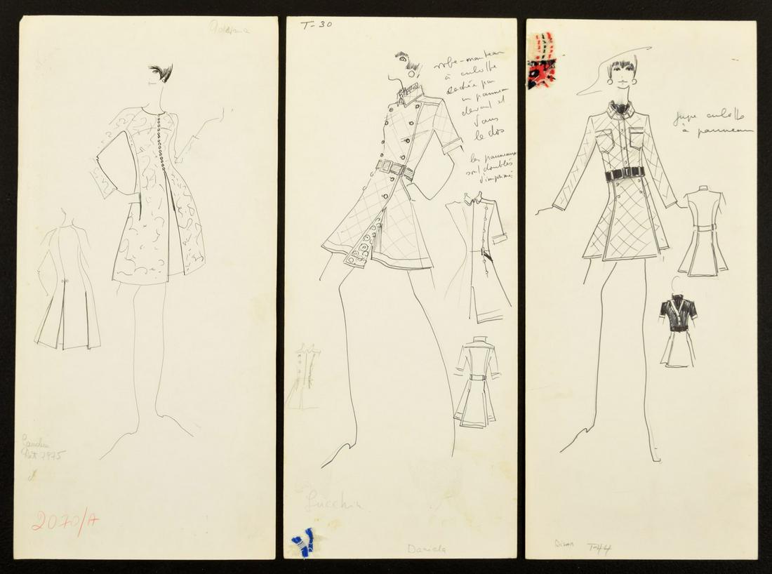 3 Karl Lagerfeld Fashion Drawings (1 of 11)