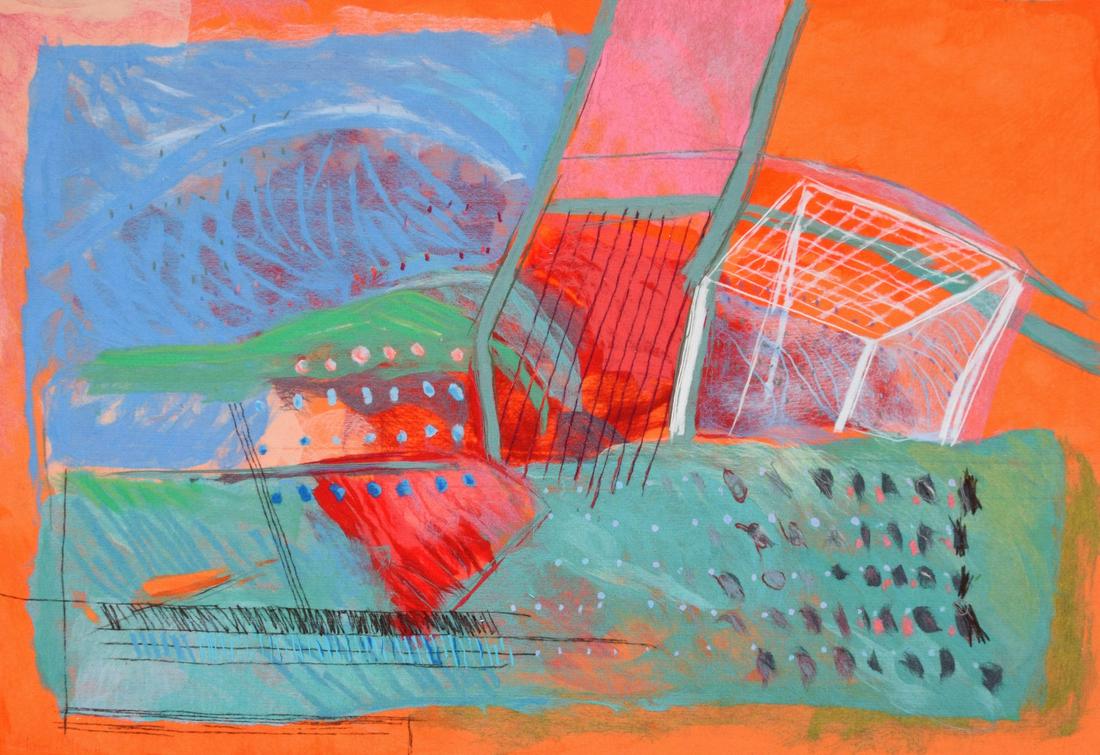 Calman Shemi Soft Painting: Artist/Designer; Manufacturer: Calman Shemi (b. 1939) Marking(s); notes: signed (in design and on reverse), SC 3007, marking(s) Country of origin; materials: Israeli; wool Dimensions (H, W, D): 83"l,