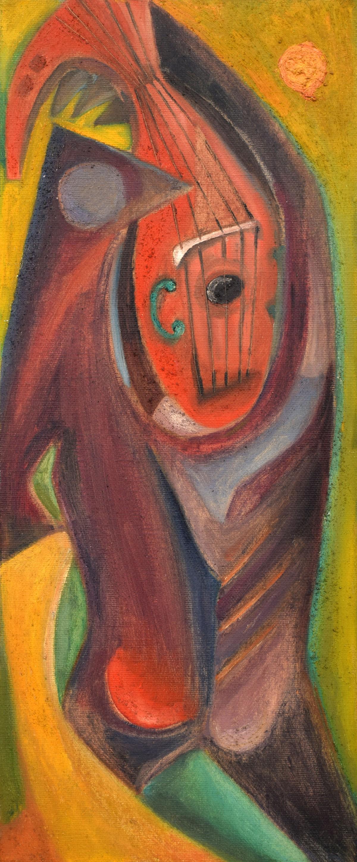Antonia Eiriz Painting: Artist/Designer; Manufacturer: Antonia Eiriz (1929-1995) Marking(s); notes: ca. 1957 (per gallery label) Country of origin; materials: Cuban; oil on canvas Dimensions (H, W, D): 36"h, 15"w; 47.5"h, 36
