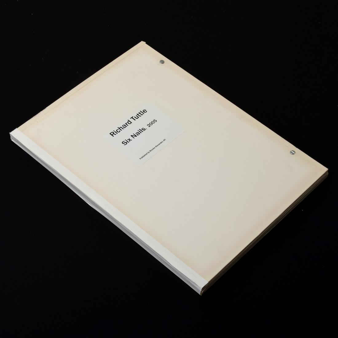Richard Tuttle "Six Nails" Sculpture, Signed Edition: Artist/Designer; Manufacturer: Richard Tuttle (b. 1941) Marking(s); notes: signed, marking(s); ed. 20/24; 2005 Country of origin; materials: American; enamel on steel, nails Dimensions (H, W, D): 20"h